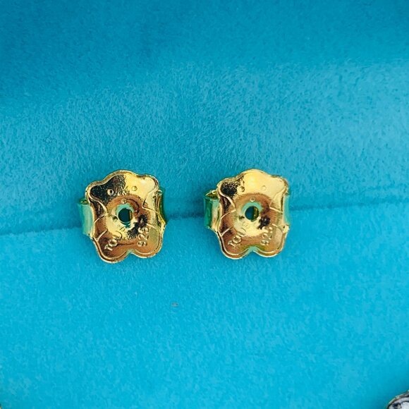 TOUS 4-shapes Cluster Mini Pearl Bear Moon Star Heart Pin Gold Black Earrings - Picture 5 of 15